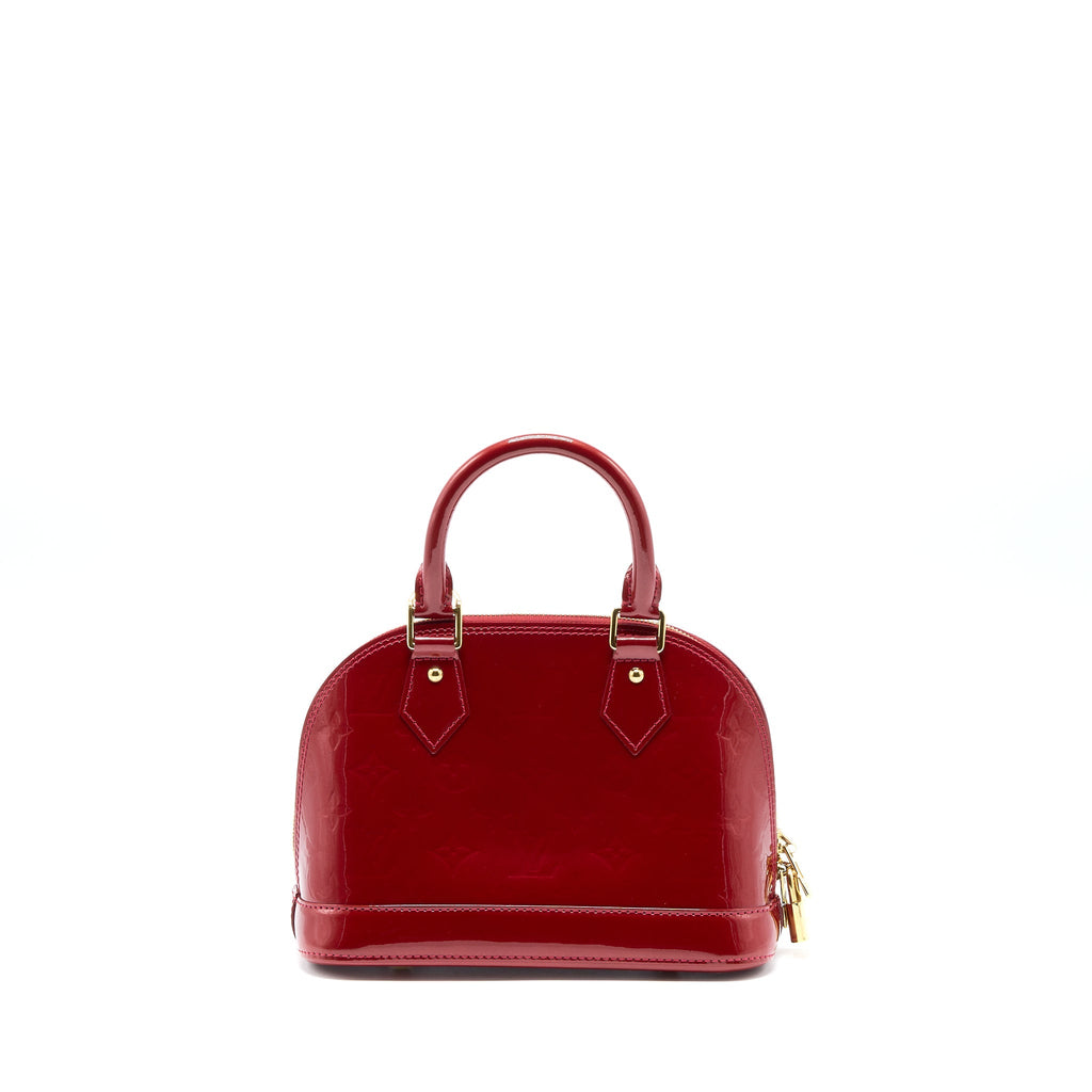 LOUIS VUITTON ALMA BB VERNIS RED GHW