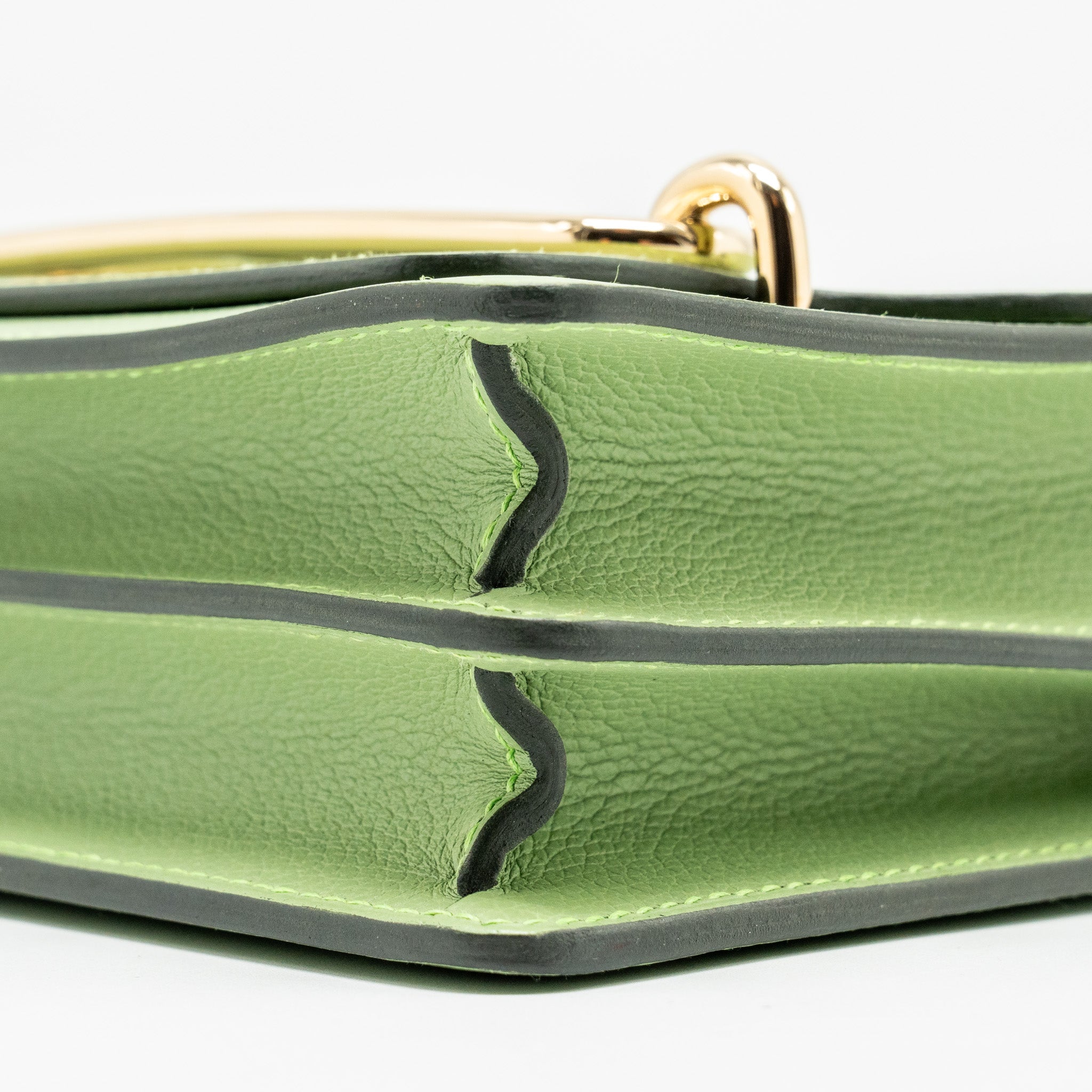 HERMES MINI ROULIS EVERCOLOR VERT CRIQUIT LGHW