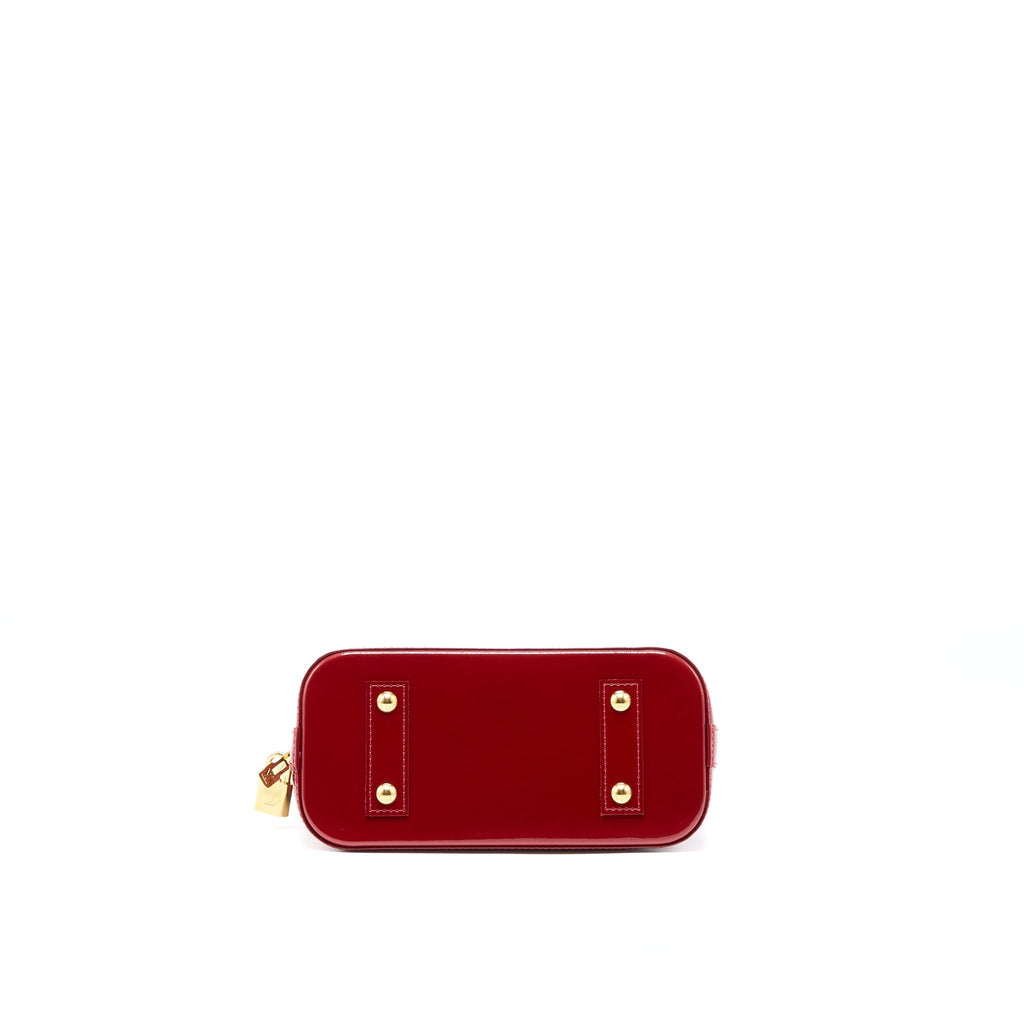 LOUIS VUITTON ALMA BB VERNIS RED GHW