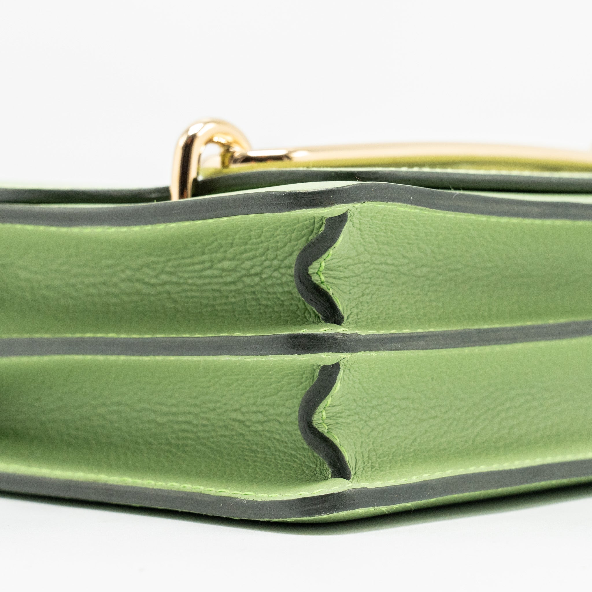 HERMES MINI ROULIS EVERCOLOR VERT CRIQUIT LGHW