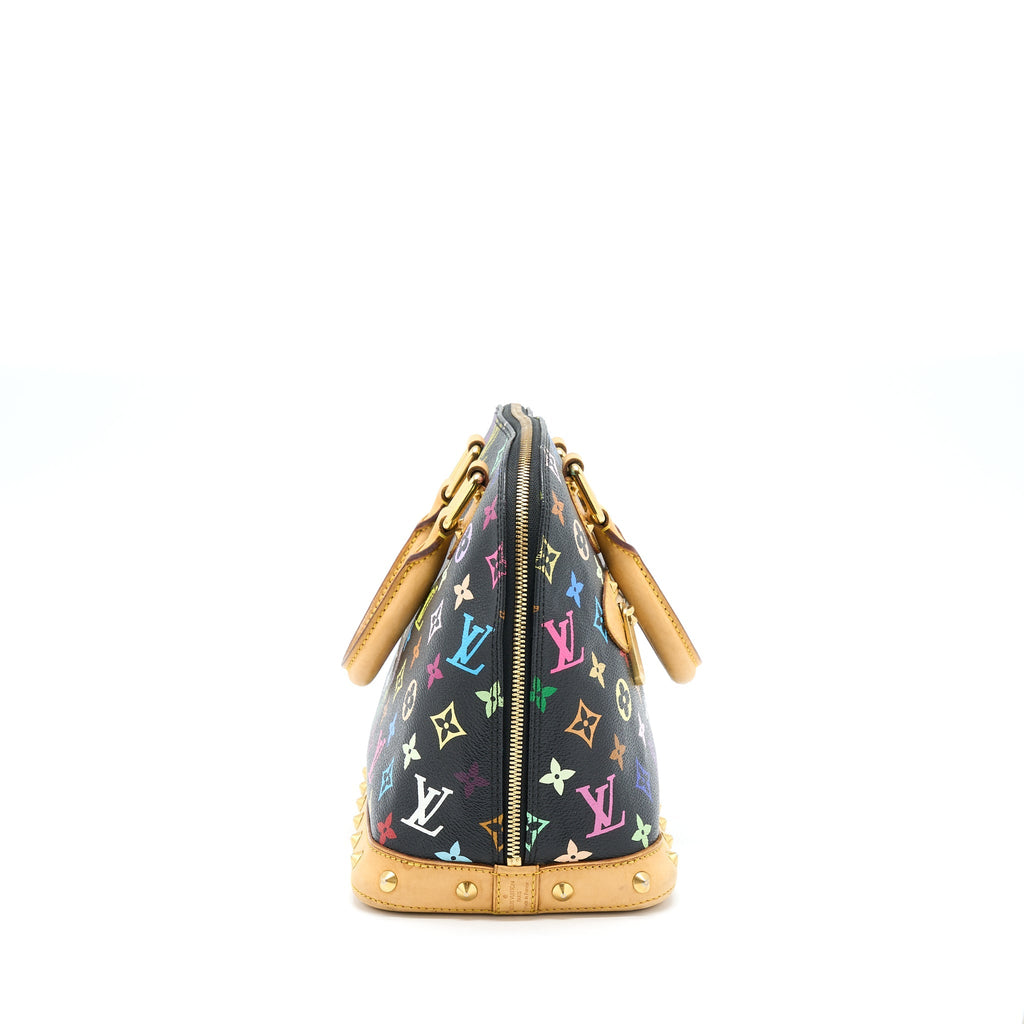 LOUIS VUITTON ALMA BAG MONOGRAM CANVAS MULTICOLOUR/ BLACK GHW