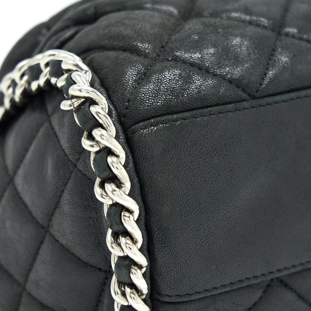 CHANEL QUILTED LEATHER WITH CHAIN SHOULDER BAG BLACK SHW