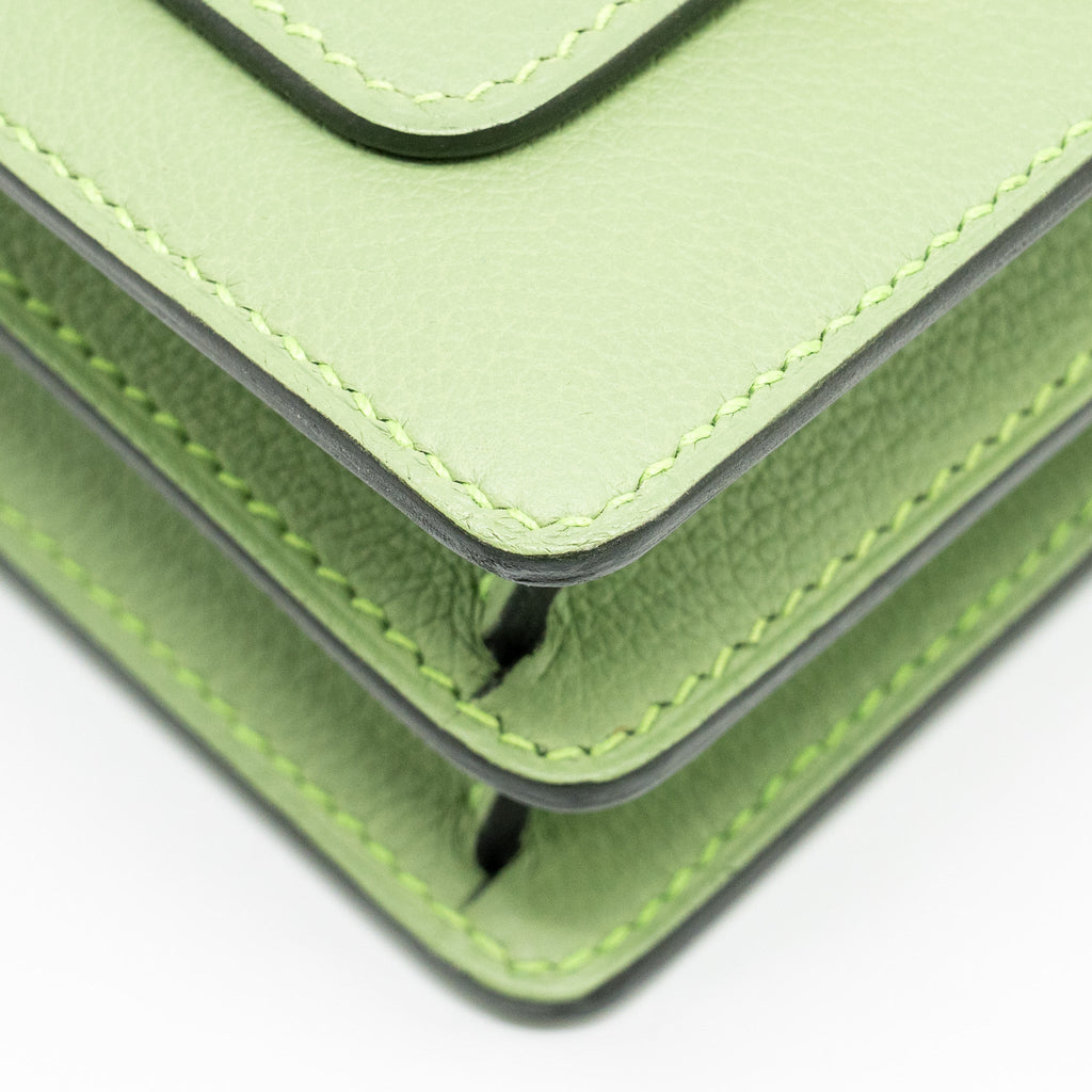 HERMES MINI ROULIS EVERCOLOR VERT CRIQUIT LGHW