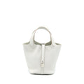 HERMES PICOTIN 18 CLEMENCE GRIS PEARL SHW