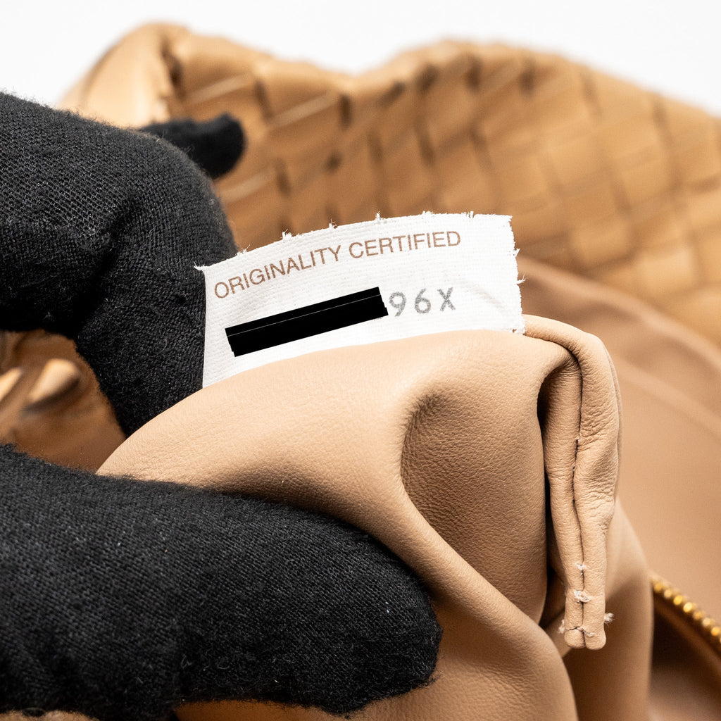 BOTTEGA VENETA GARDA TOTE BAG INTRECCIATO LAMBSKIN BEIGE GHW