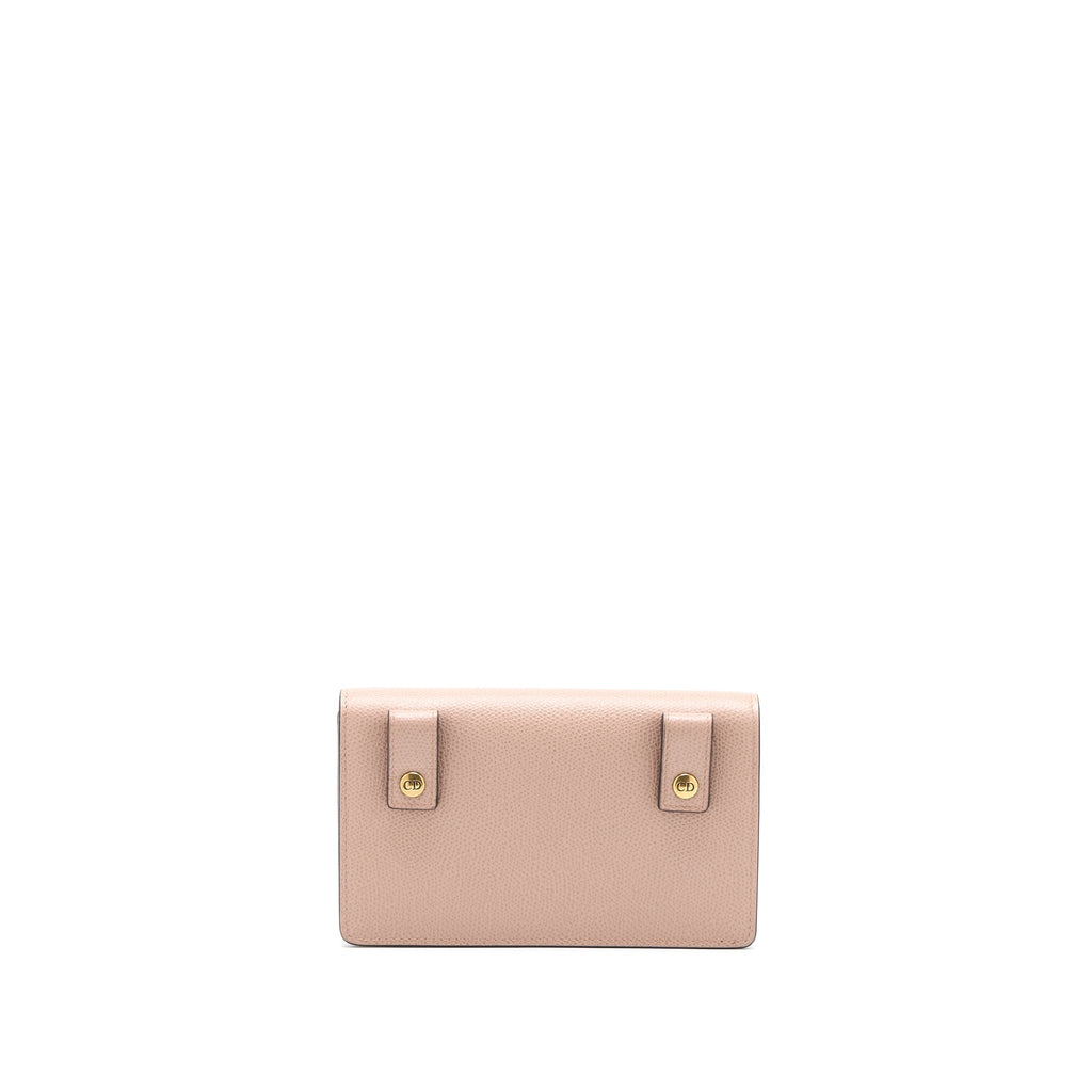 DIOR SADDLE BELT POUCH GRAINED CALFSKIN DARK BEIGE GHW