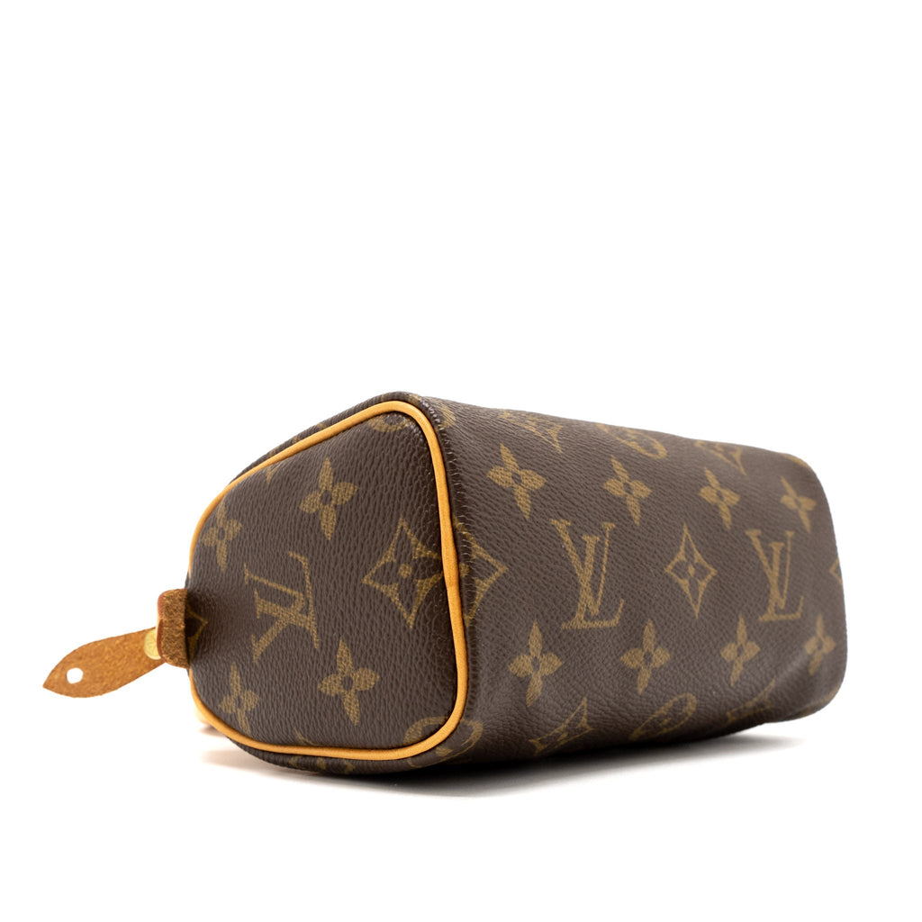 LOUIS VUITTON VINTAGE NANO SPEEDY MONOGRAM CANVAS GHW