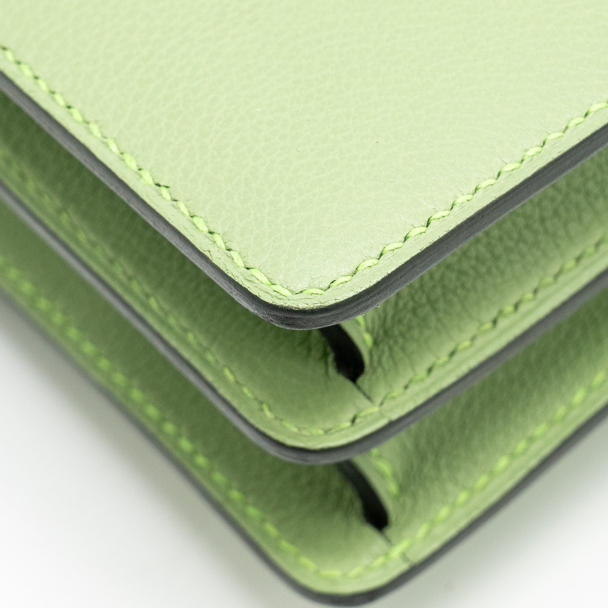 HERMES MINI ROULIS EVERCOLOR VERT CRIQUIT LGHW