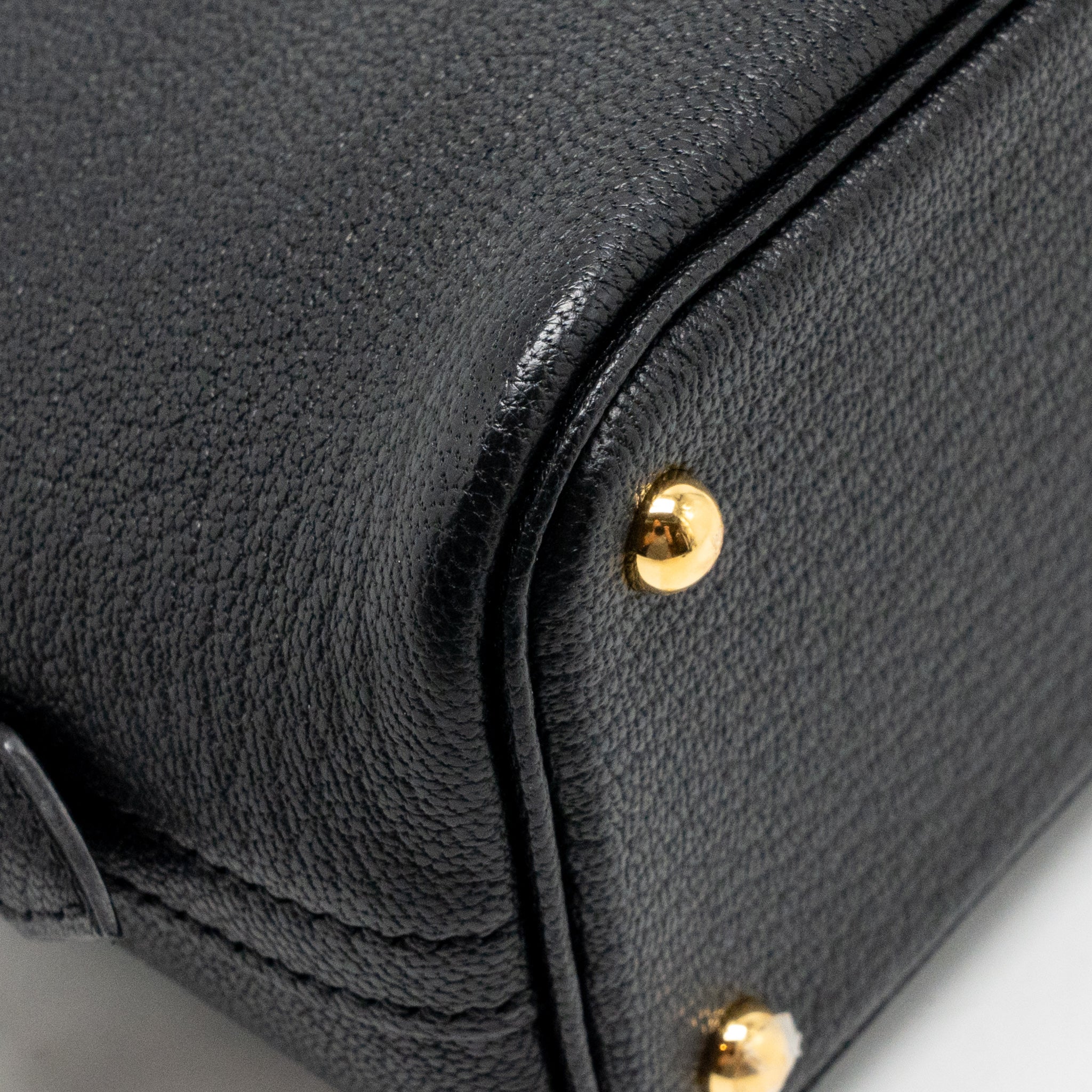 HERMES MINI BOLIDE CHEVRE MYSORE BLACK GHW