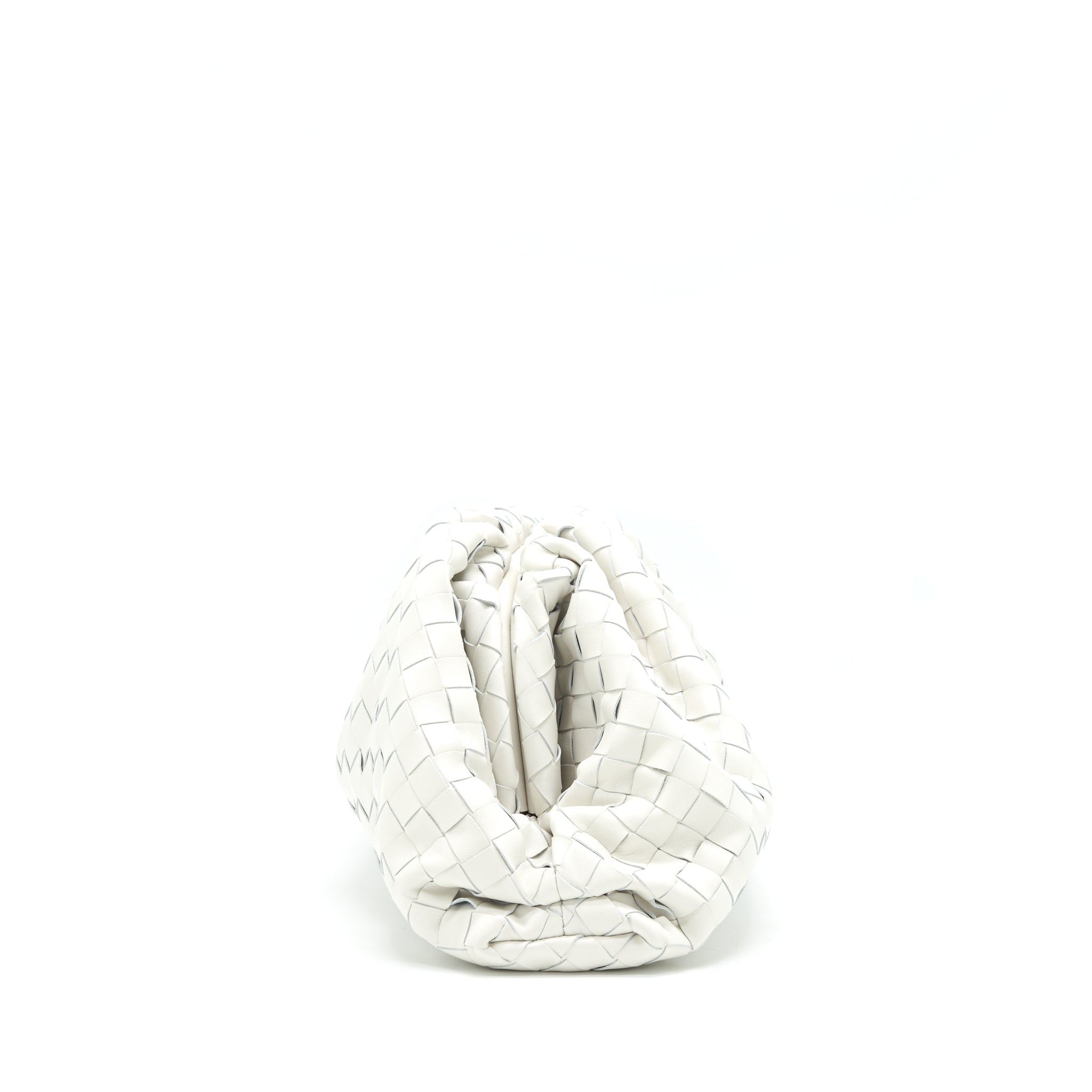 BOTTEGA VENETA INTRECCIATO POUCH IN WHITE