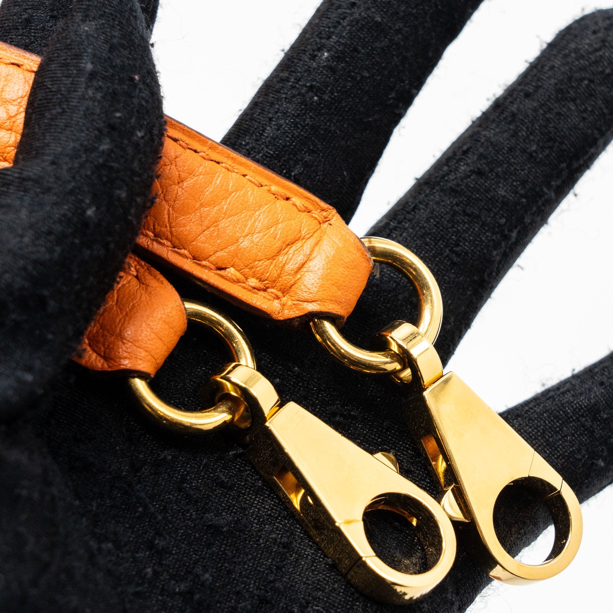 HERMES KELLY 28 CLEMENCE LEATHER 93 ORANGE GHW
