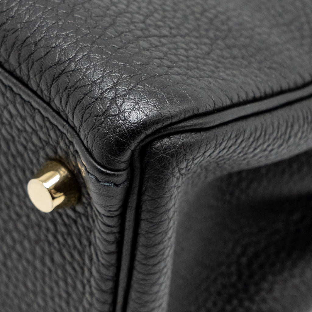 HERMES KELLY 28 TOGO BLACK GHW