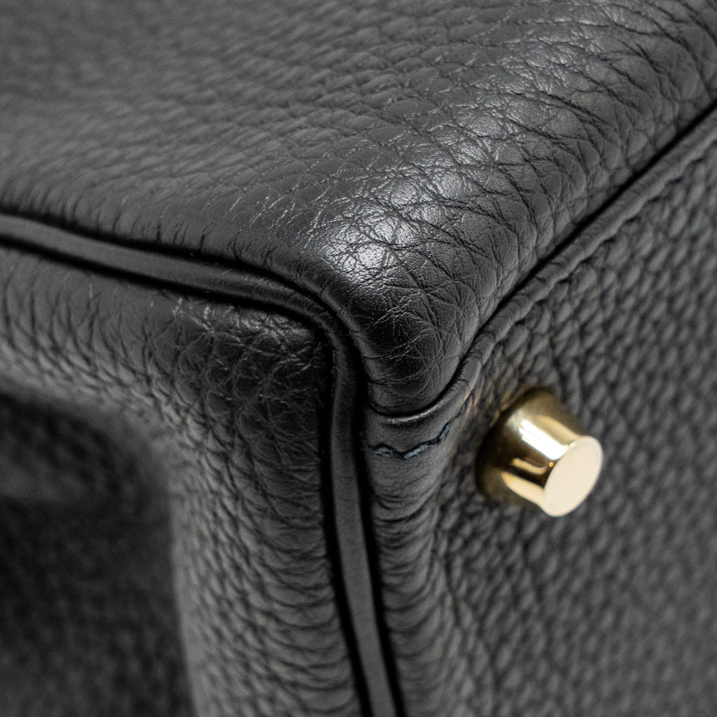HERMES KELLY 28 TOGO BLACK GHW