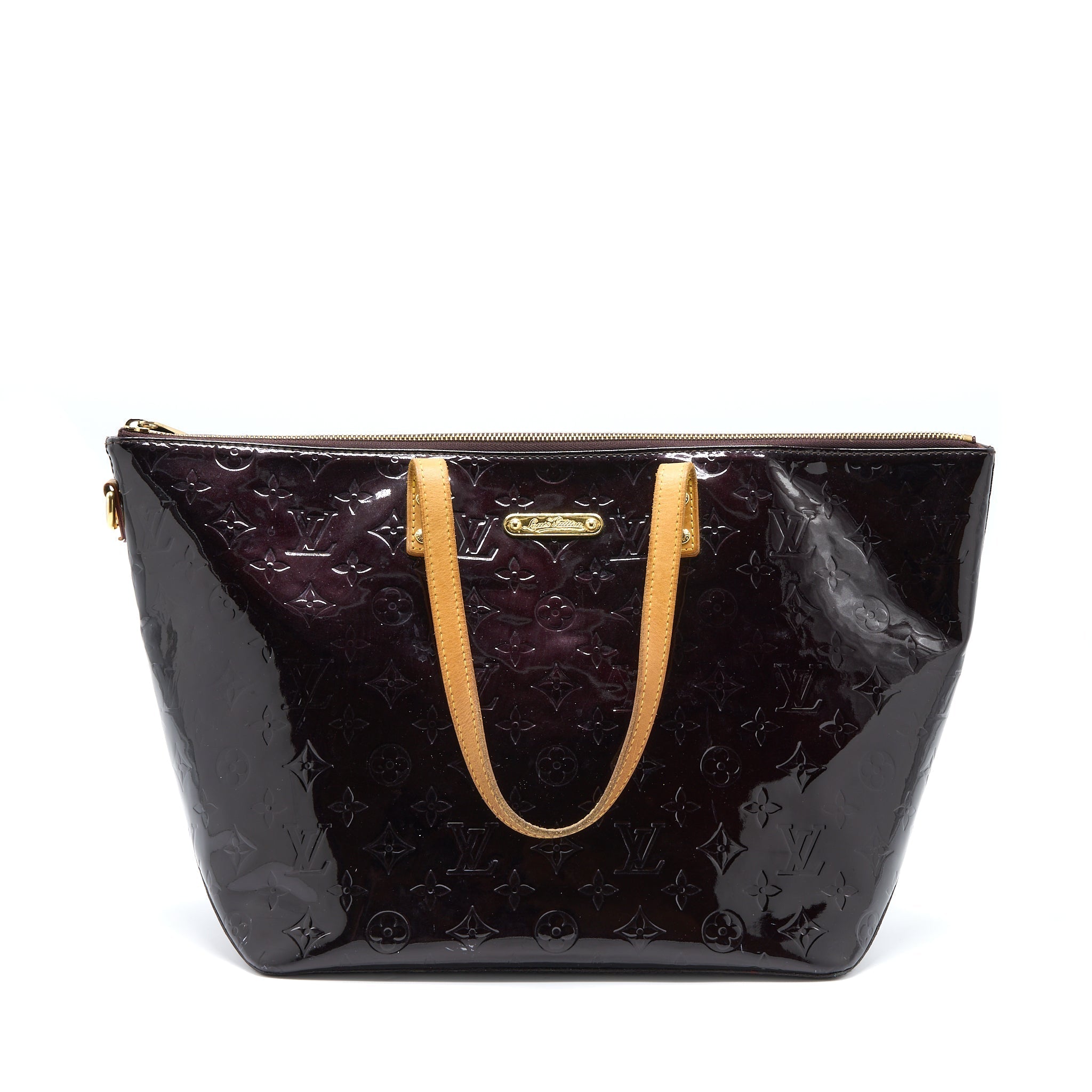 LOUIS VUITTON VERNIS BELLEVUE GM BAG PATENT AMARANTE GHW