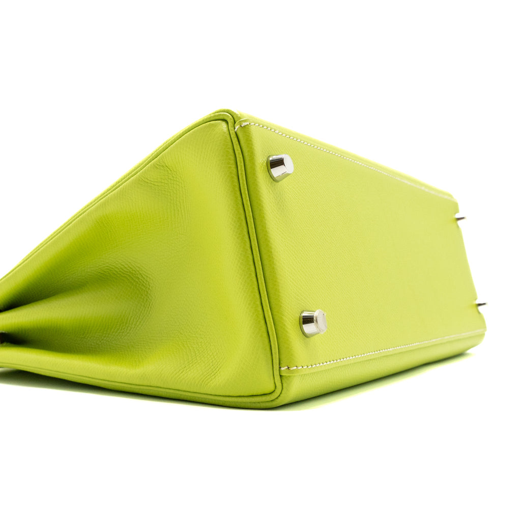 HERMES KELLY 32 EPSOM KIWI/OLIVE GREEN SHW