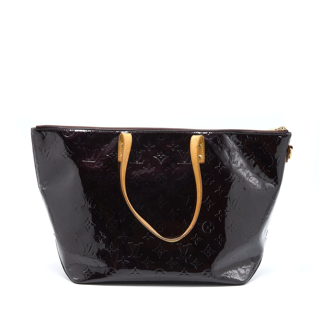 LOUIS VUITTON VERNIS BELLEVUE GM BAG PATENT AMARANTE GHW