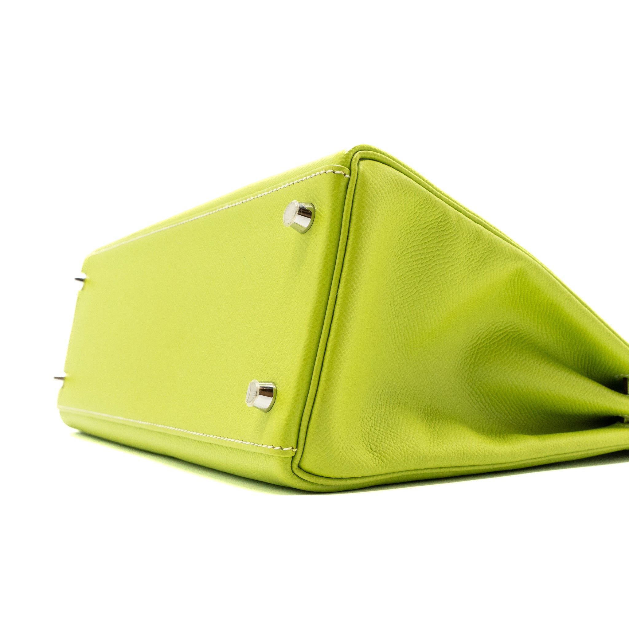 HERMES KELLY 32 EPSOM KIWI/OLIVE GREEN SHW