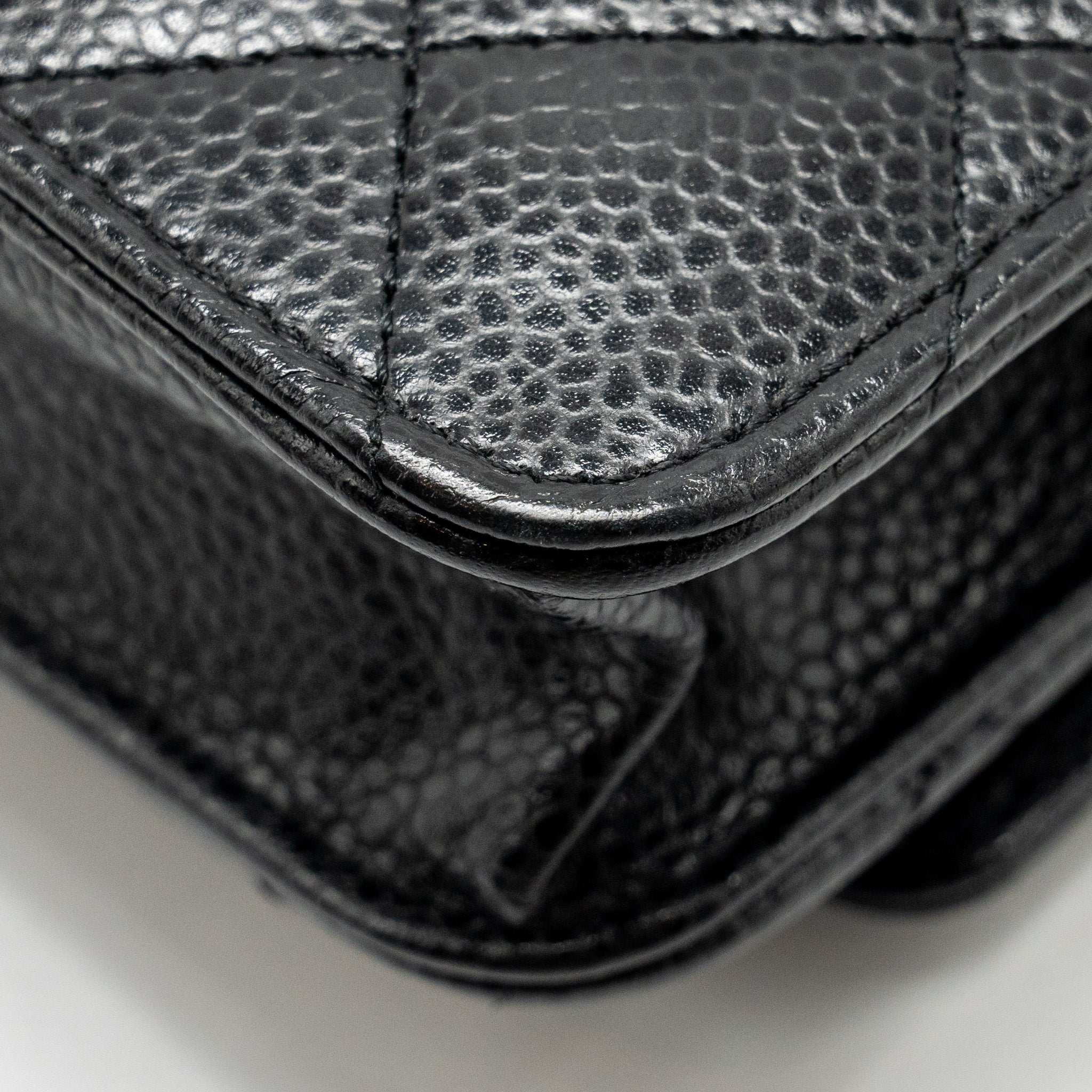 CHANEL CLASSIC WALLET ON CHAIN CAVIAR BLACK SHW
