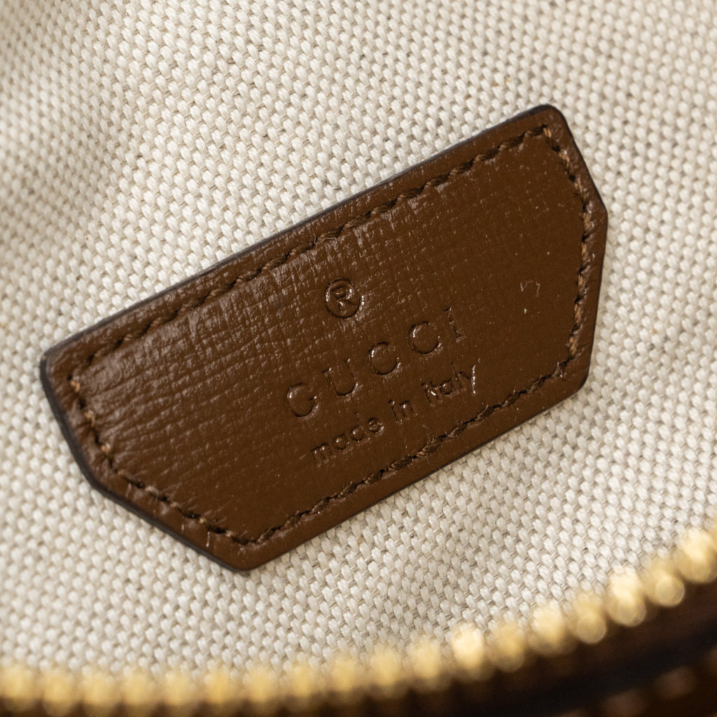 GUCCI BELT BAG INTERLOCKING GG SUPREME CANVAS GHW