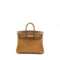 HERMES BIRKIN 25 GRIZZLY/SWIFT 3G ALEZAN GHW