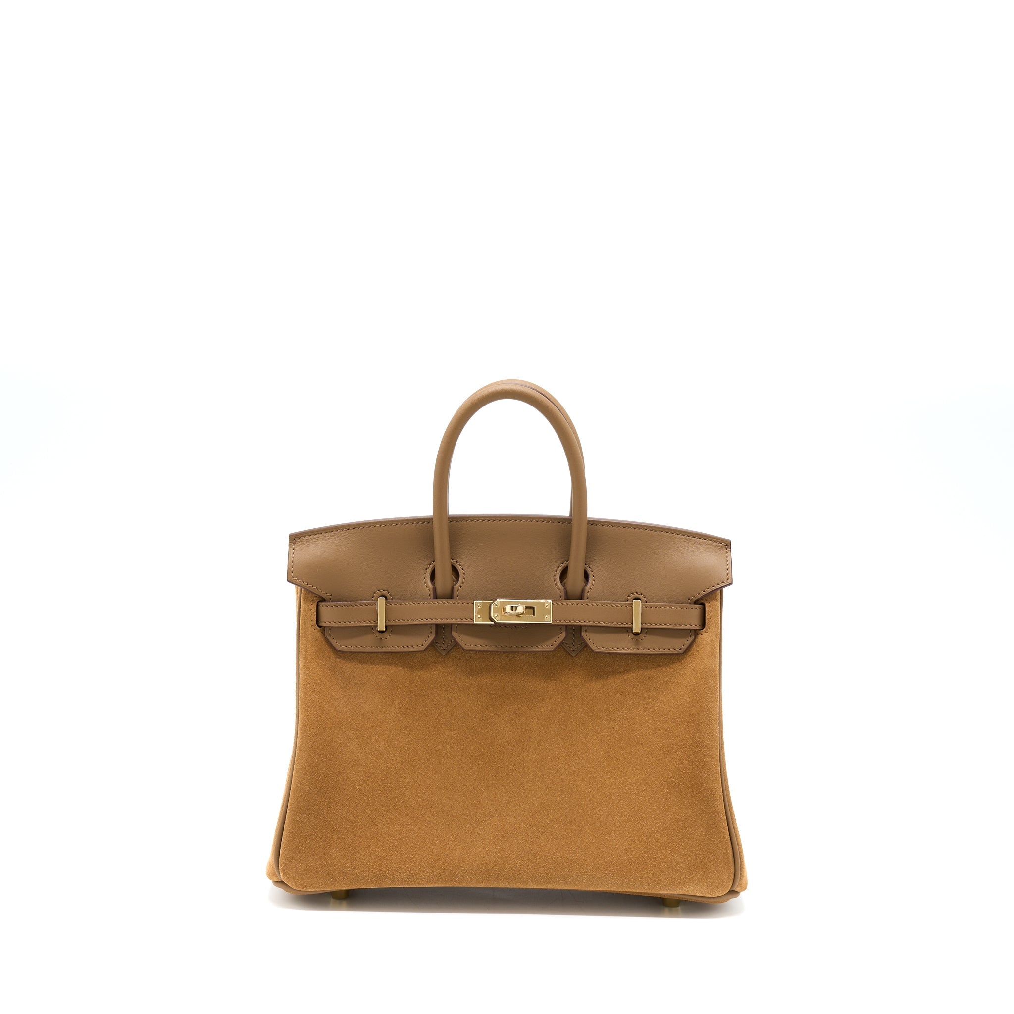 HERMES BIRKIN 25 GRIZZLY/SWIFT 3G ALEZAN GHW