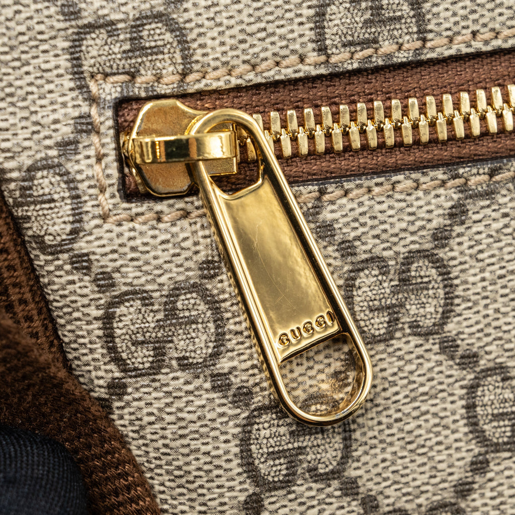 GUCCI BELT BAG INTERLOCKING GG SUPREME CANVAS GHW