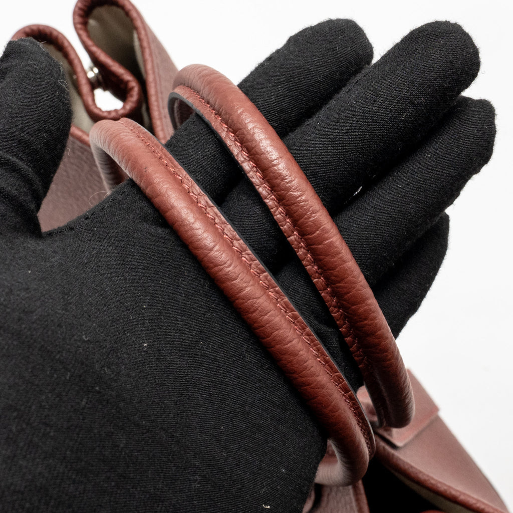 HERMES GARDEN PARTY 30 COUNTRY LEATHER ROUGE H SHW