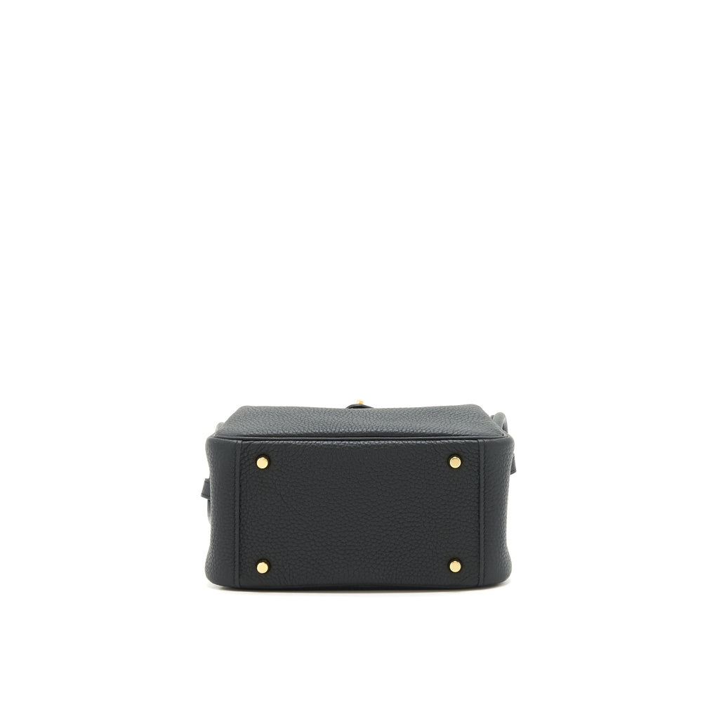 HERMES MINI LINDY BLACK GHW