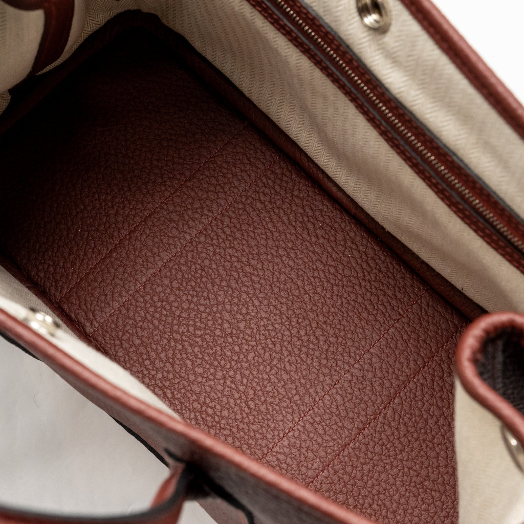 HERMES GARDEN PARTY 30 COUNTRY LEATHER ROUGE H SHW
