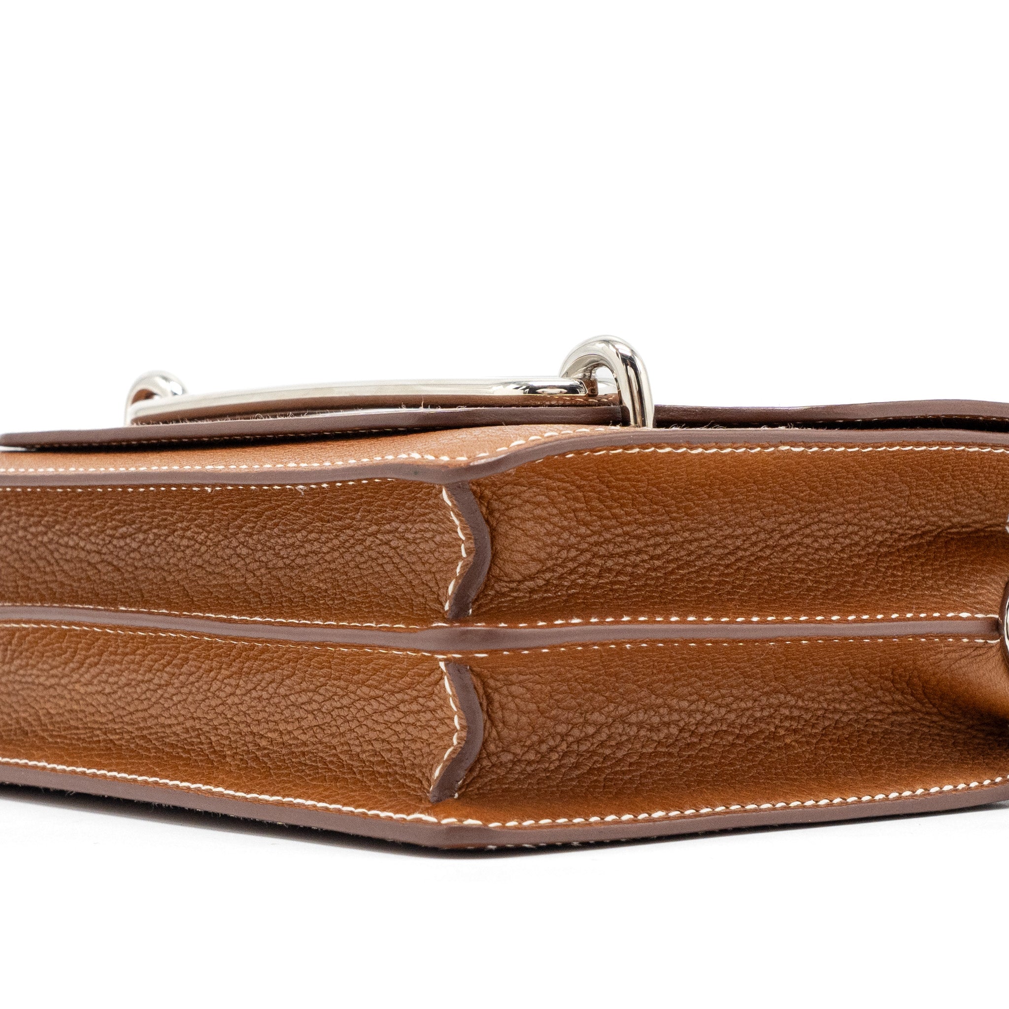 HERMES MINI ROULIS BARENIA FAUBOURG 34 FAUVE SHW