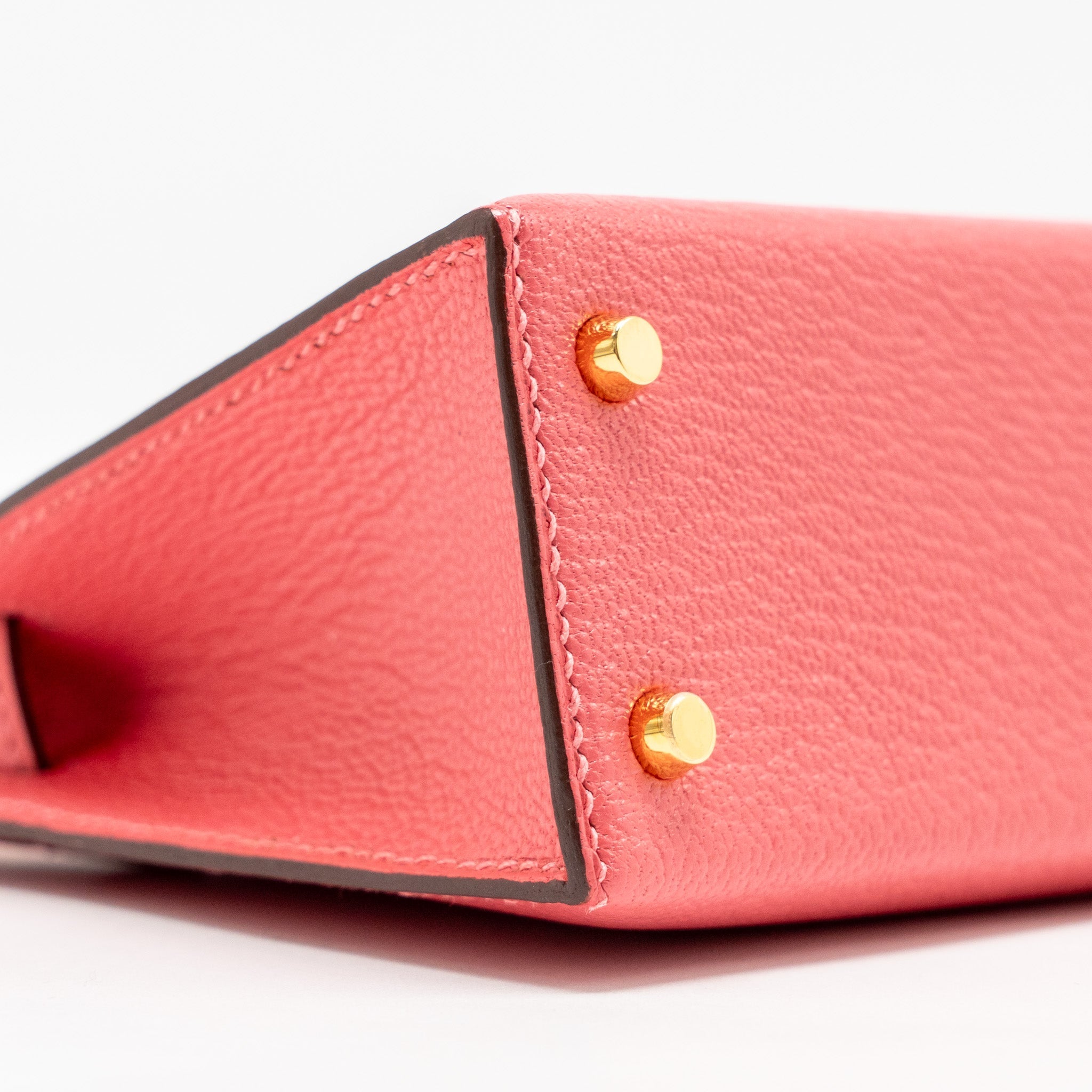 HERMES MINI KELLY II CHÈVRE MYSORE ROSE AZALEE GHW