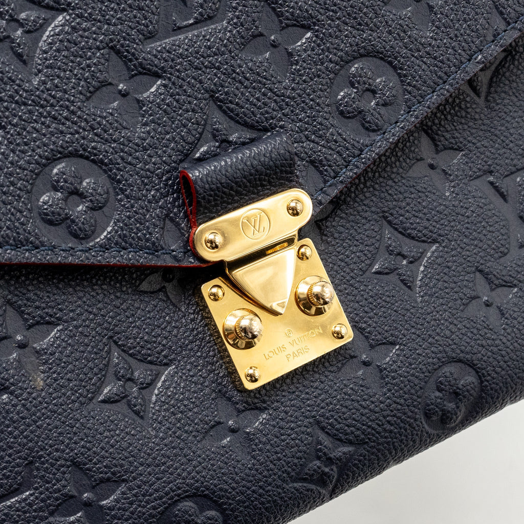 LOUIS VUITTON POCHETTE METIS MONOGRAM EMPREINTE MARINE/ROUGE GHW