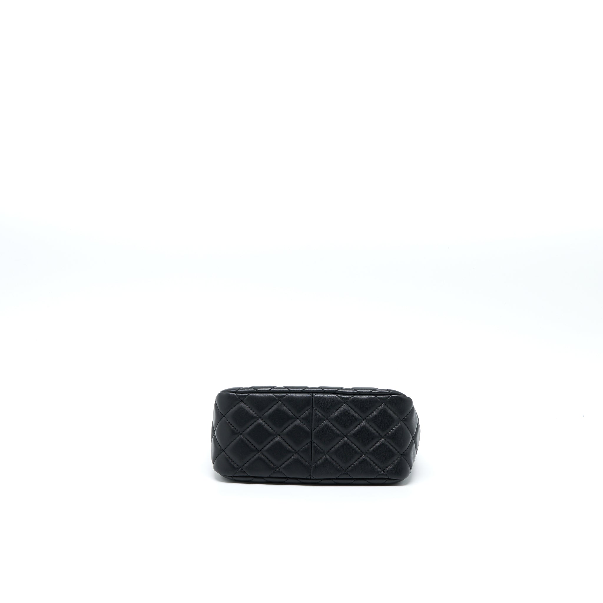 CHANEL PEARL CRUSH HOBO BAG LAMBSKIN BLACK GHW (MICROCHIP)