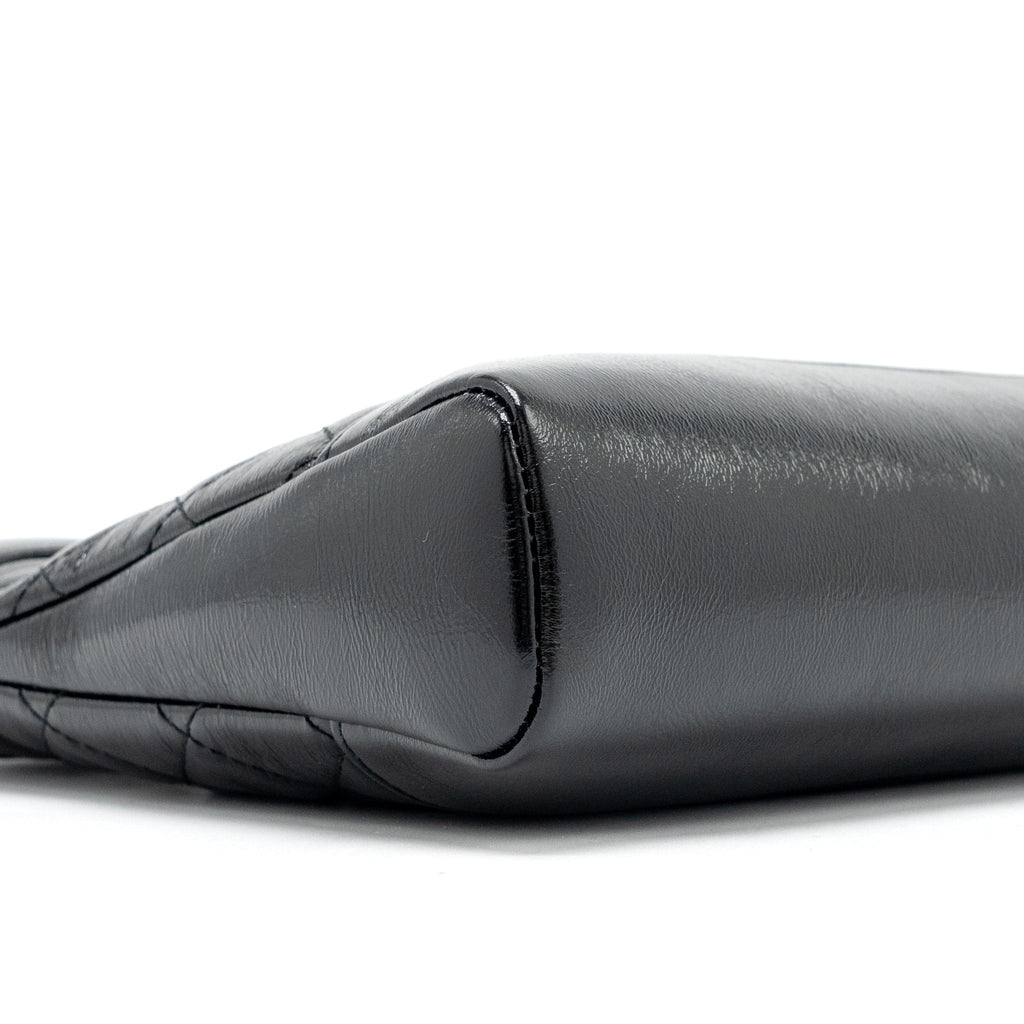 CHANEL 24S MINI 31 BAG SHINY LAMBSKIN BLACK GHW (MICROCHIP)