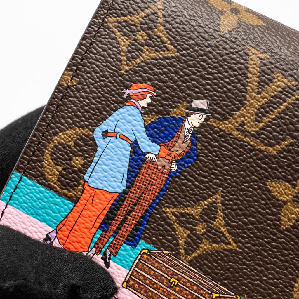 LOUIS VUITTON SARAH WALLET 2016 CHRISTMAS LIMITED EDITION MONOGRAM CANVAS ROSE BALLERINE GHW
