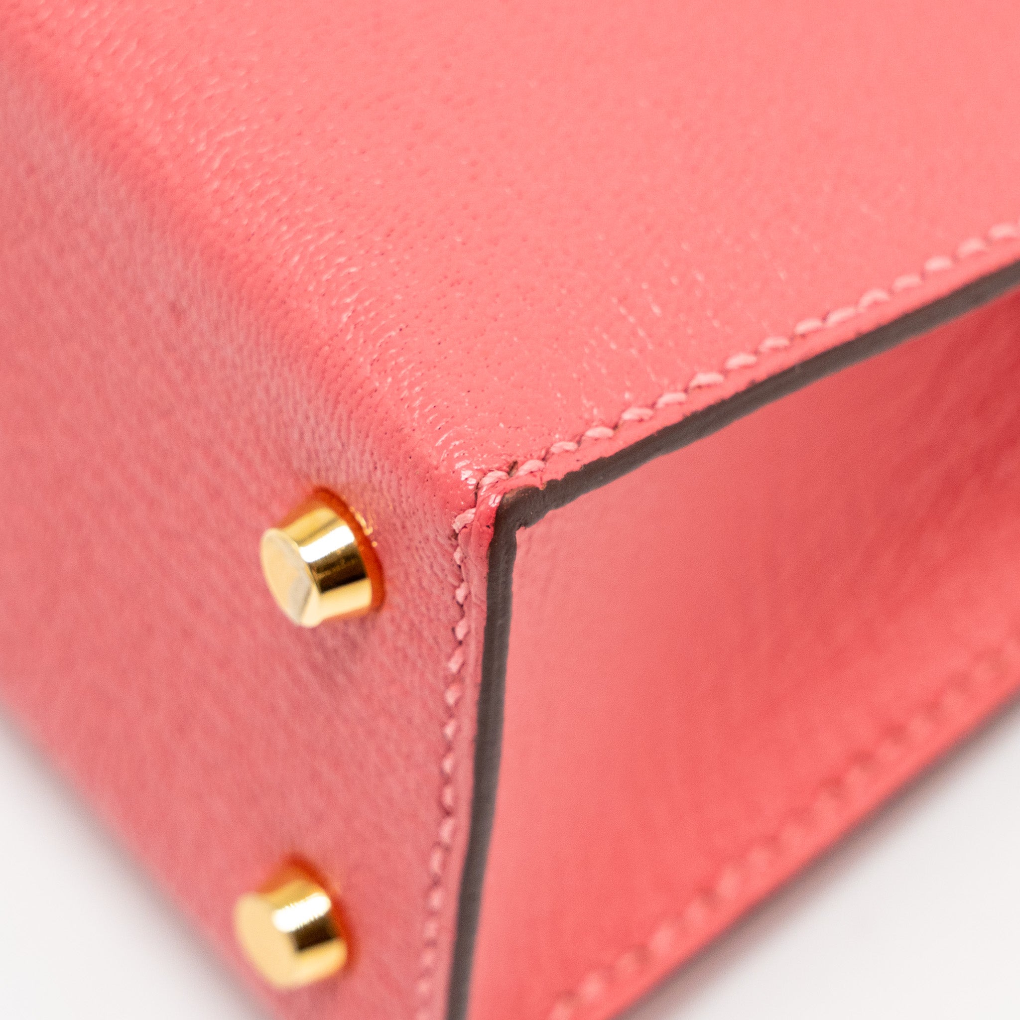HERMES MINI KELLY II CHÈVRE MYSORE ROSE AZALEE GHW