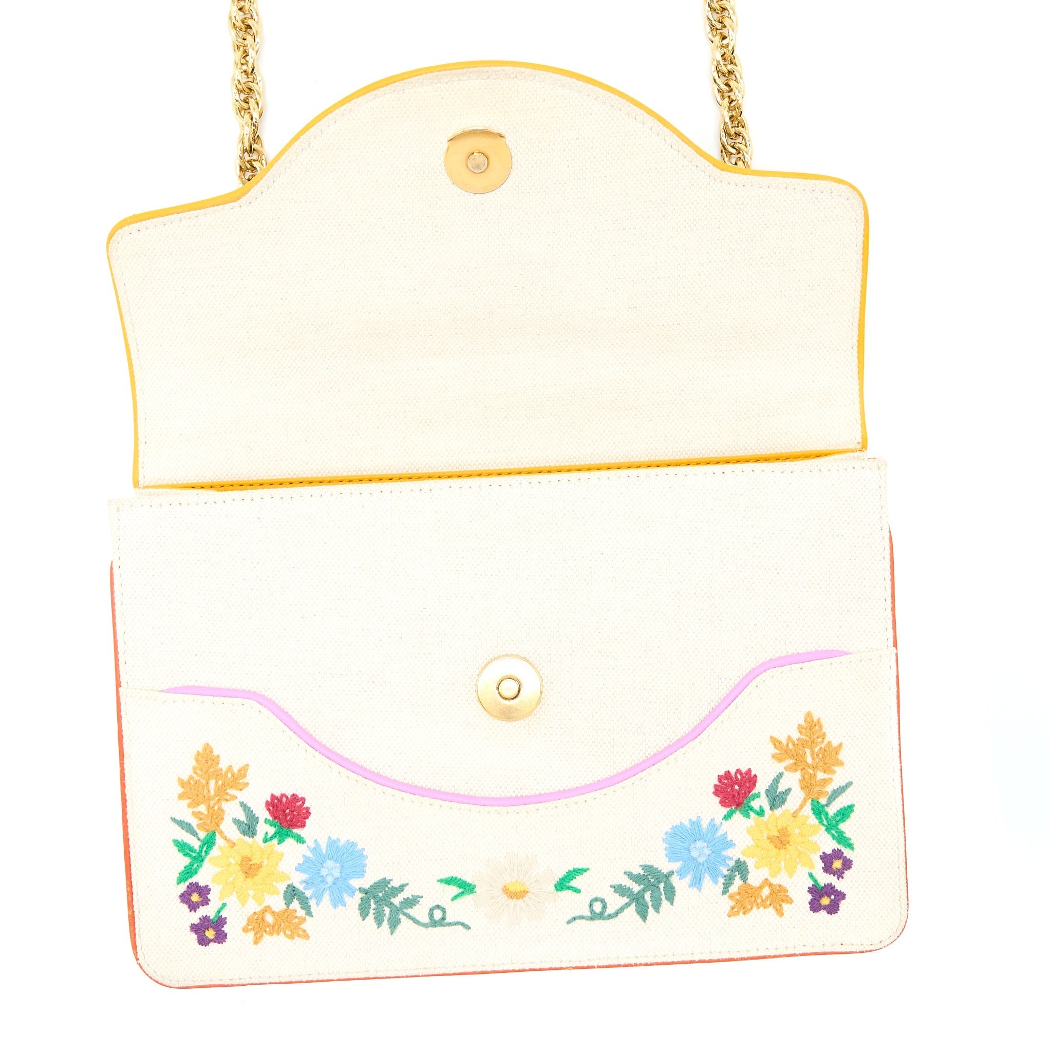 GUCCI CROSSBODY MULTICOLOUR PRINT FABRIC WHITE GHW