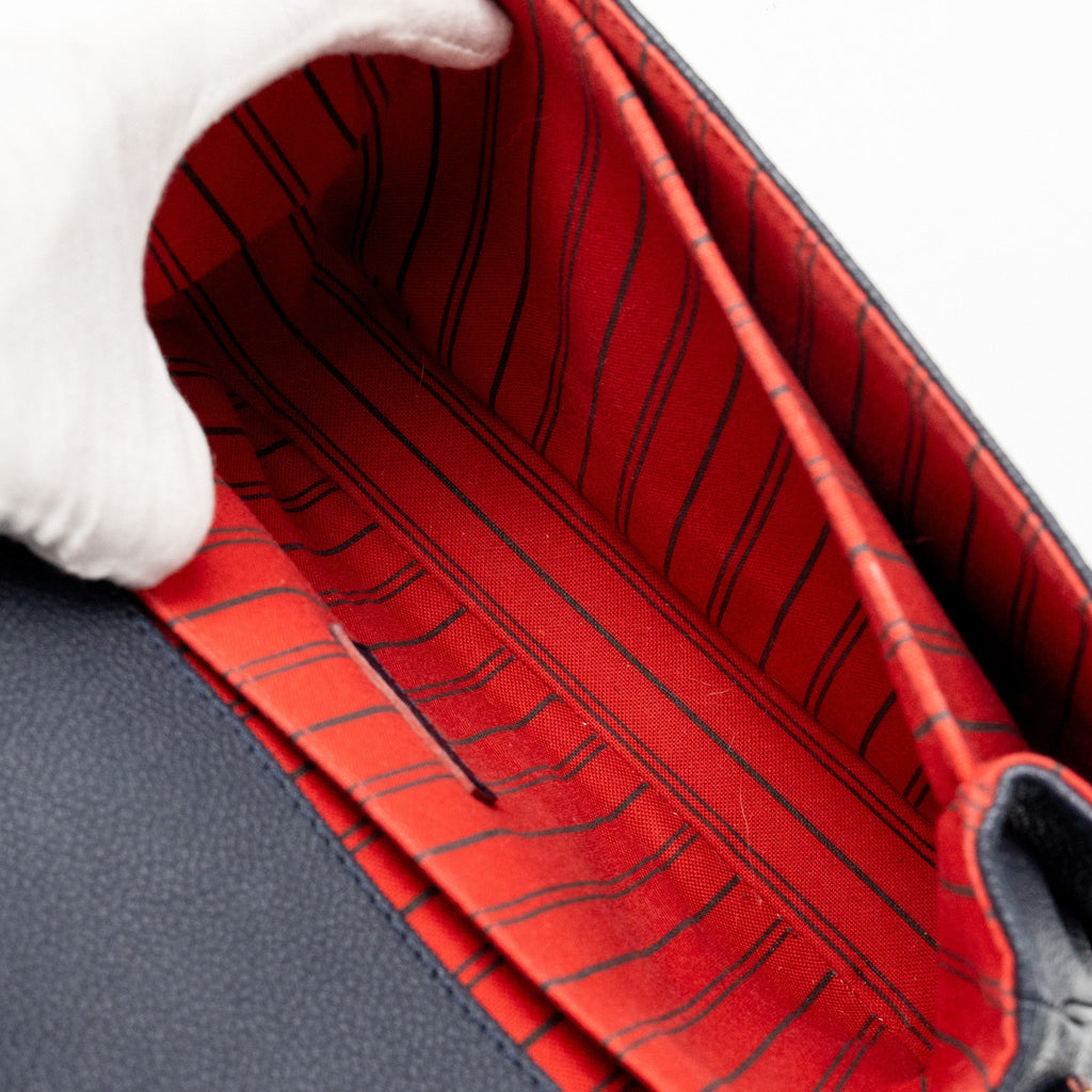 LOUIS VUITTON POCHETTE METIS MONOGRAM EMPREINTE MARINE/ROUGE GHW