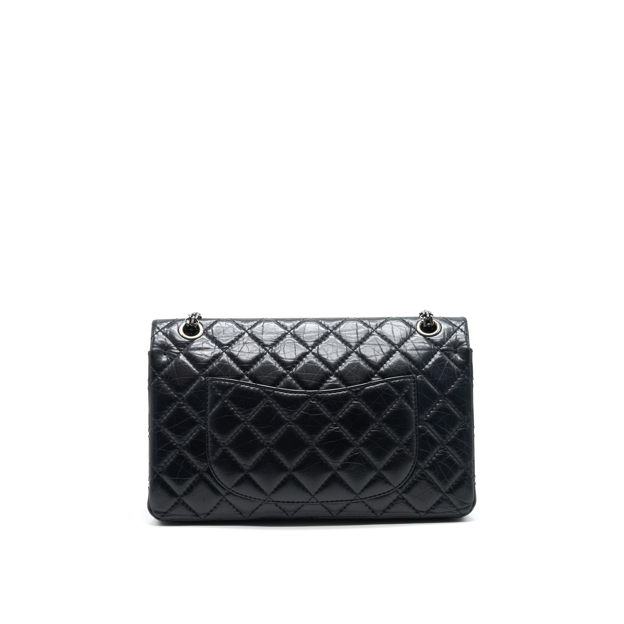 CHANEL REISSUE 226 IN BLACK RUTHENIUM SILVER HARDWARE