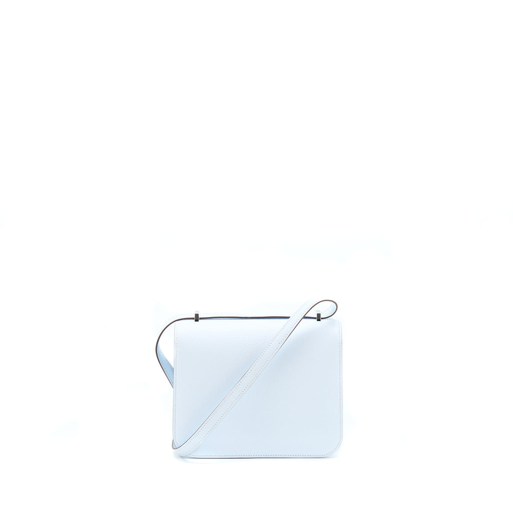 HERMES MINI CONSTANCE CHEVRE MYSORE T0 BLUE BRUME SHW