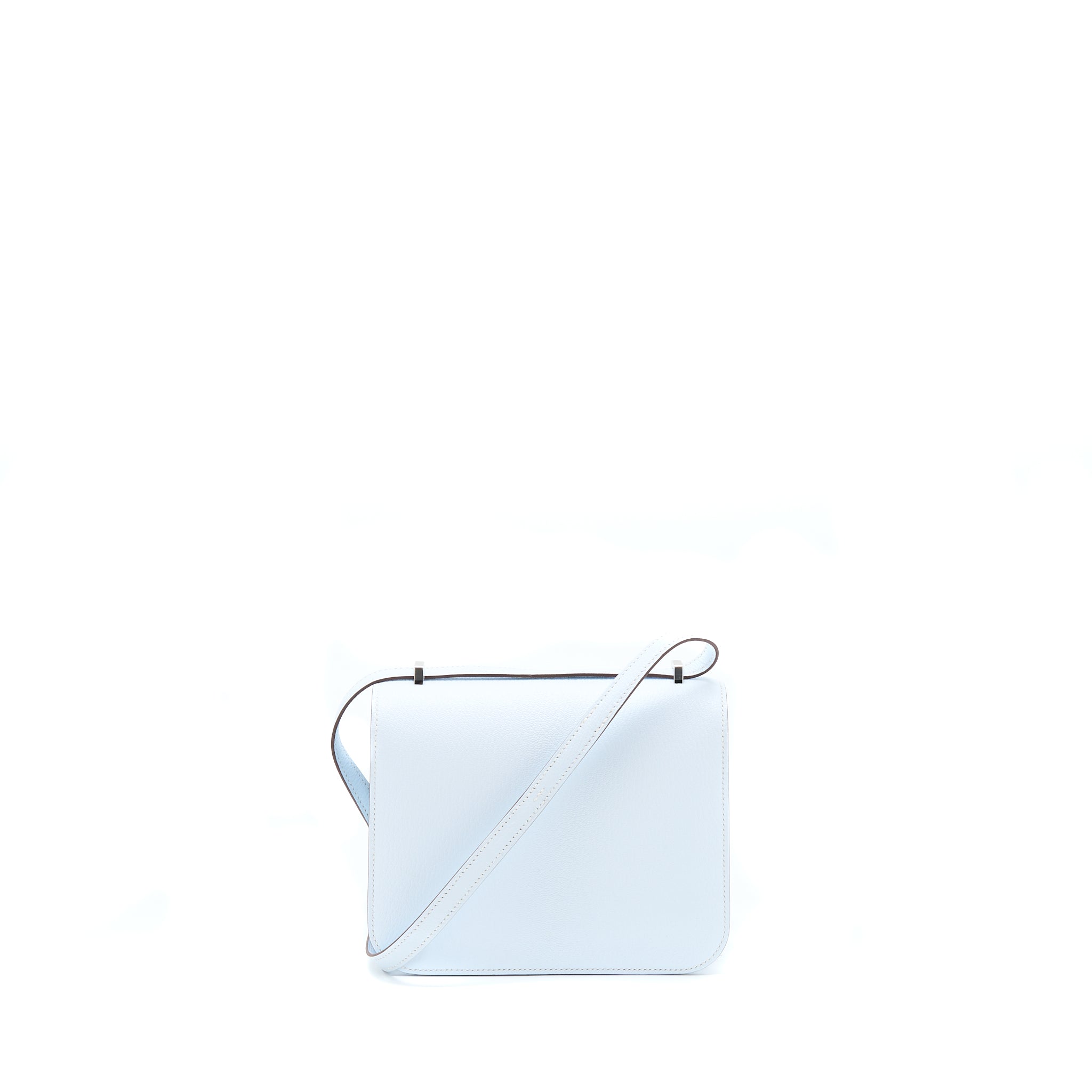 HERMES MINI CONSTANCE CHEVRE MYSORE T0 BLUE BRUME SHW