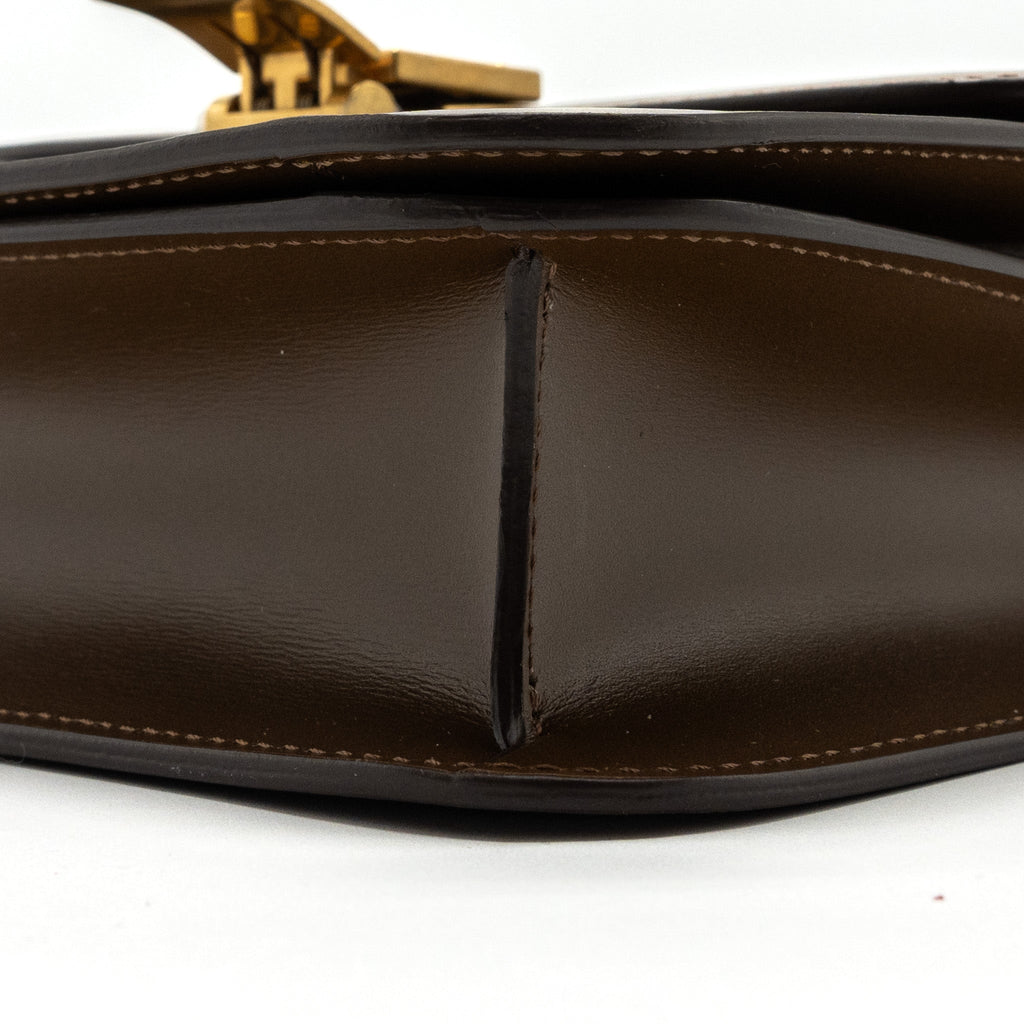 CELINE TEEN BOX CALFSKIN CAMEL GHW