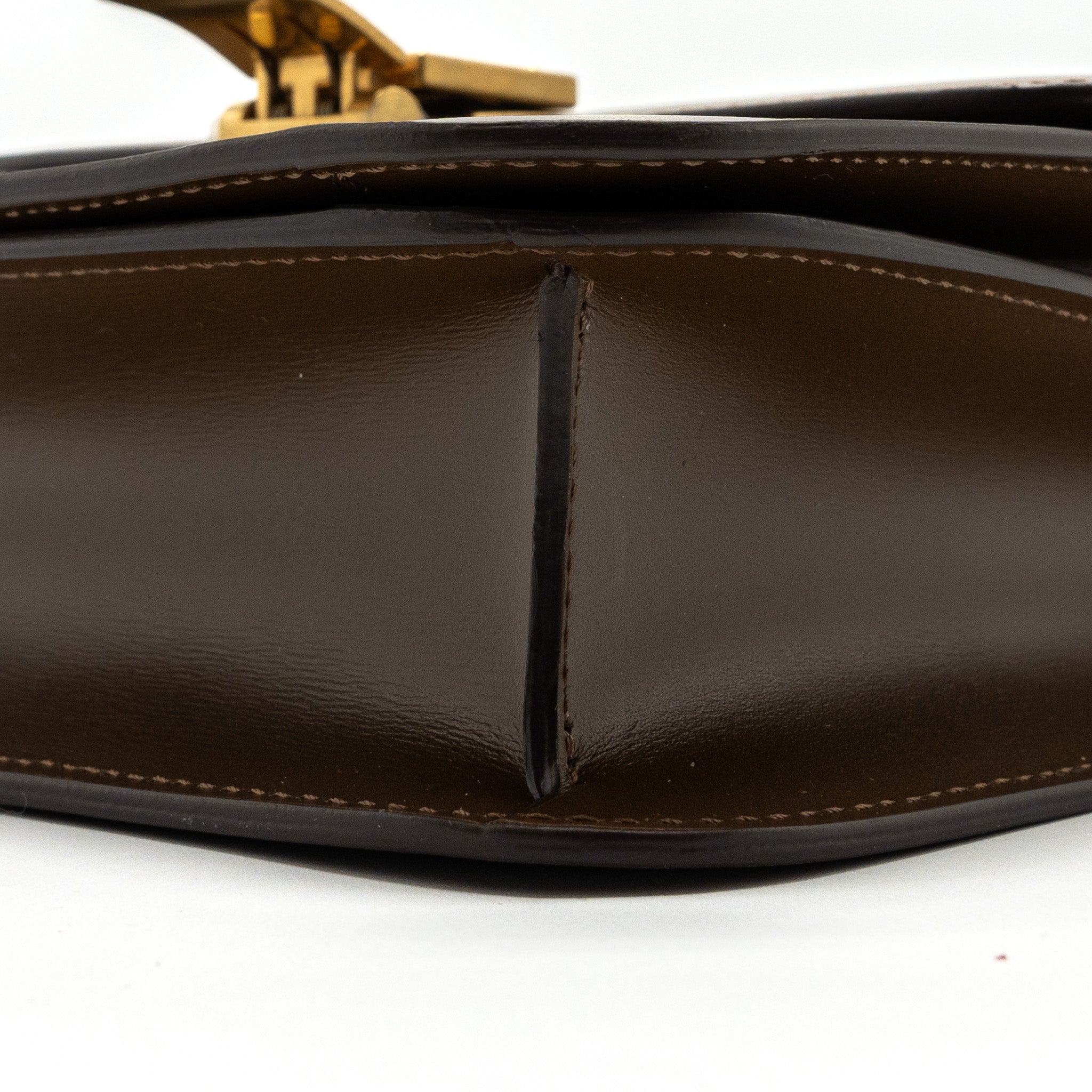 CELINE TEEN BOX CALFSKIN CAMEL GHW