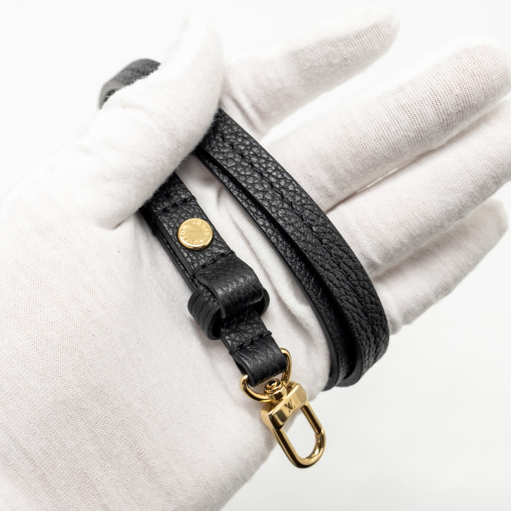 LOUIS VUITTON EASY POUCH ON STRAP EMPREINTE MONOGRAM BLACK GHW