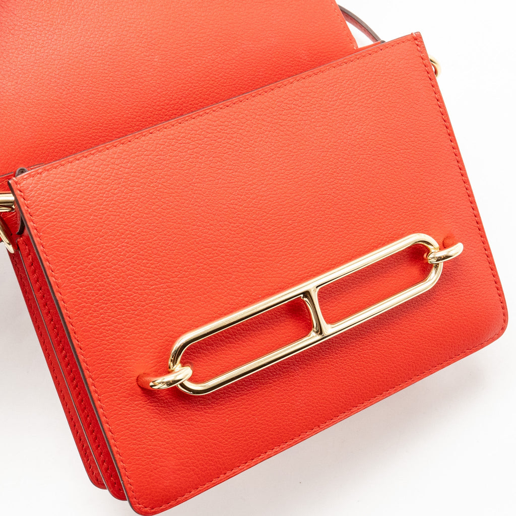 HERMES MINI ROULIS EVERCOLOR S3 ROUGE DE COEUR LGHW