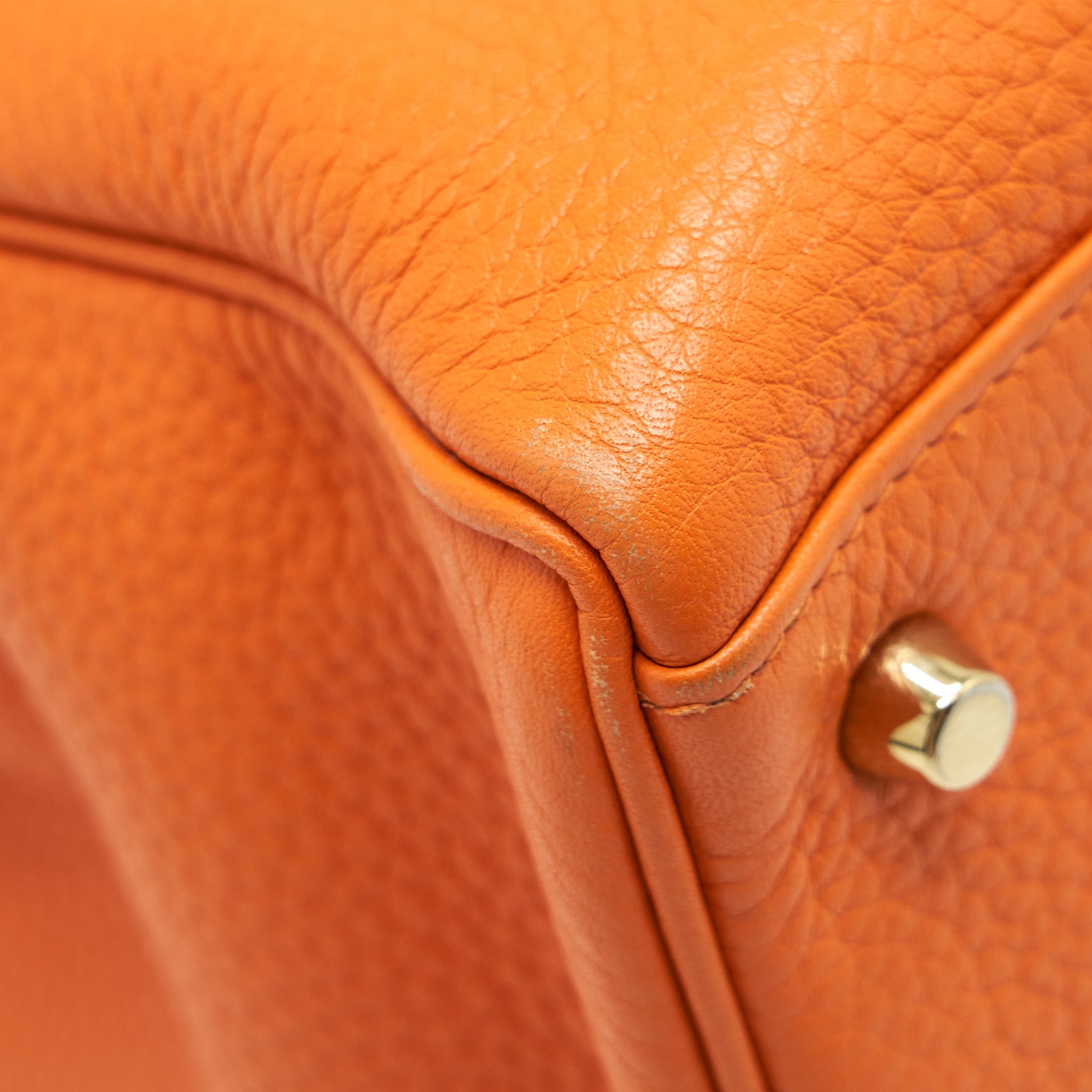HERMES KELLY 35 CLEMENCE ORANGE GHW