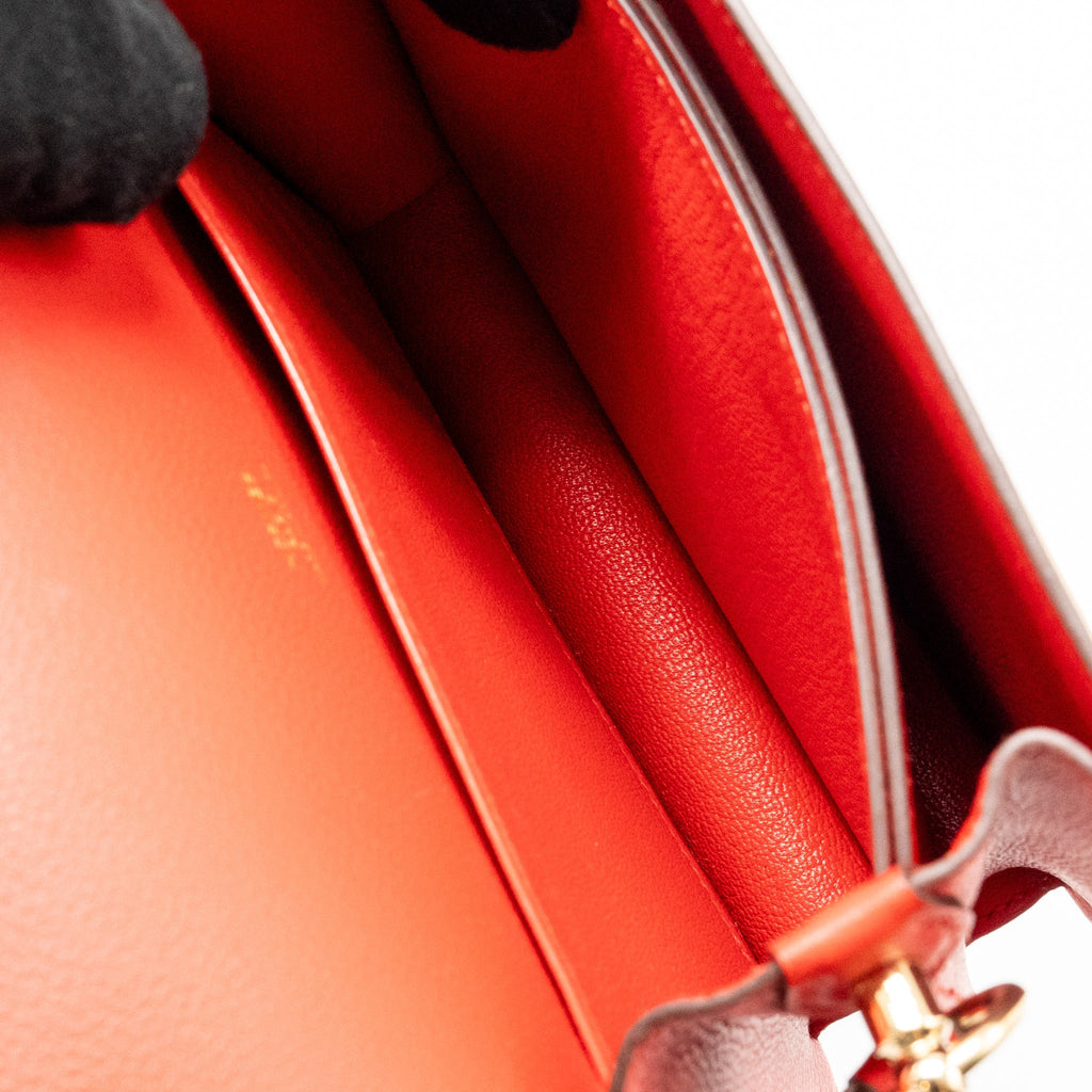 HERMES MINI ROULIS EVERCOLOR S3 ROUGE DE COEUR LGHW