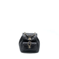 CHANEL DUMA MINI BACKPACK LAMBSKIN BLACK LGHW (MICROCHIP)