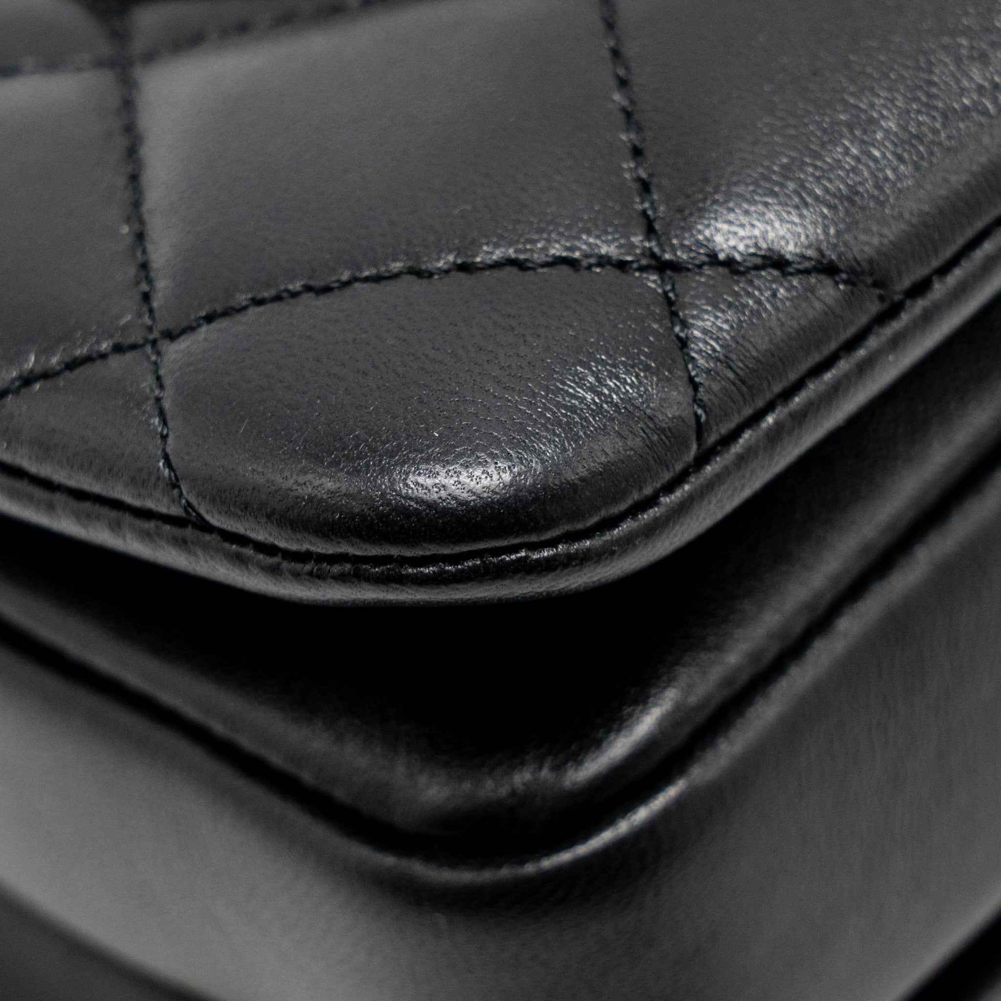 CHANEL 24S MINI TRENDY CC LAMBSKIN BLACK LGHW(MICROCHIP)