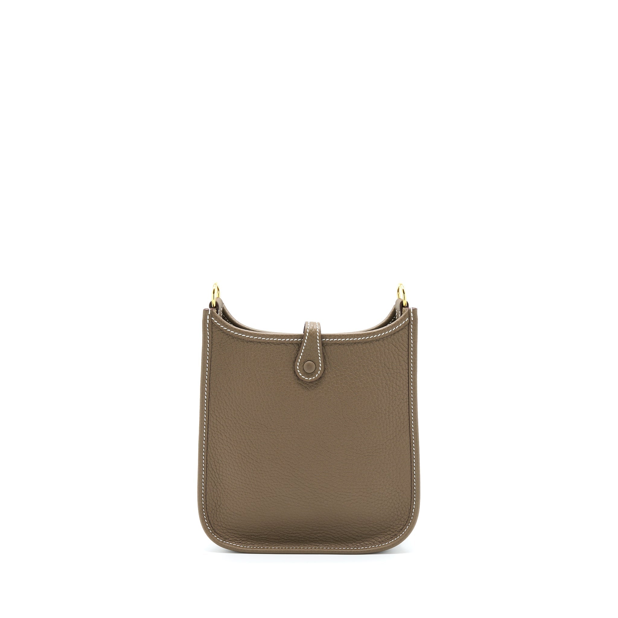 HERMES MINI EVELYNE CLEMENCE ETOUPE/BLEU INDIGO GHW